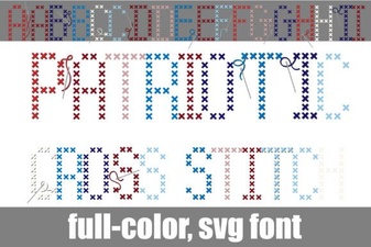 Crafting Patriotic Cross Stitch Lettering & Fonts