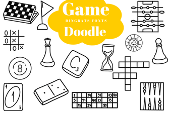Creative Game Fonts for Doodle Designs & Logos