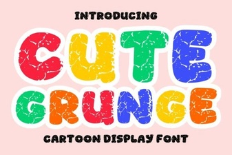 Cute Grunge Fonts for Your Creative Projects