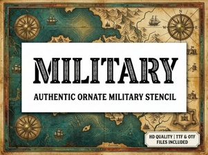 Military Fonts for Powerful Design Projects
