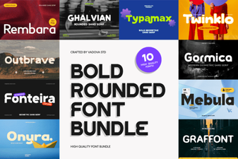 Modern Design Ideas Using Bold Rounded Fonts