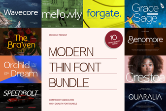 Contemporary Font Bundle for Minimalist Design