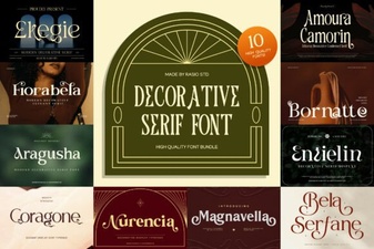 Creative Projects with Decorative Serif Fonts