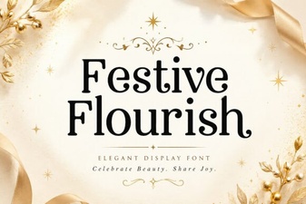 Designing with Festive Flourish Font Style